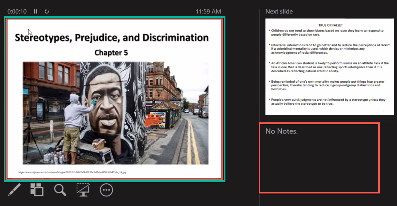 how to share a presentation on zoom without showing notes